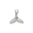 Sterling Silver Whale Tail Pendant, Ocean Inspired Minimalist Coastal Jewelry for Women or Unisex