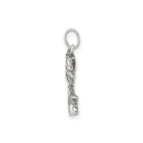 Sterling Silver Palm Tree Pendant, Tropical Beach Charm for Women or Unisex, Summer Vacation Jewelry
