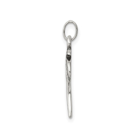 Sterling Silver Palm Tree Pendant, Tropical Island Vacation Charm Jewelry