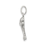 Sterling Silver Dolphin Pendant with Jumping Dolphin Design, Ocean Theme Jewelry for Women and Teens