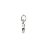 Sterling Silver Whale Pendant, Stylized Openwork Ocean Animal Charm for Women or Unisex Wear