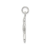 Sterling Silver Mermaid Pendant with Flowing Oceanic Design, Nautical Fantasy Jewelry for Women