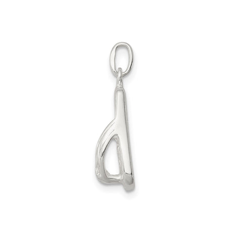 Sterling Silver Flip Flop Sandal Pendant Charm, Beach Vacation Jewelry for Women
