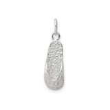 Sterling Silver Flip Flop Sandal Pendant Charm, Beach Vacation Jewelry for Women