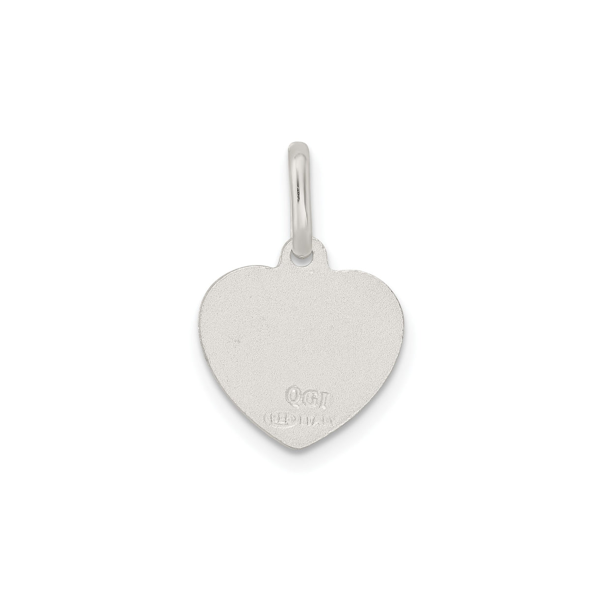 Sterling Silver Cherub Pendant with Angel Relief and Heart Design, Christian Spiritual Jewelry