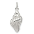 Seashell Charm Pendant in Real 925 Sterling Silver