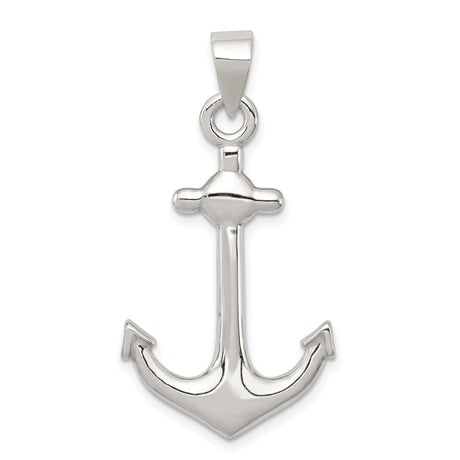 Sterling Silver Anchor Pendant, Nautical Symbol of Hope, Strength and Faith, Unisex Christian Jewelry