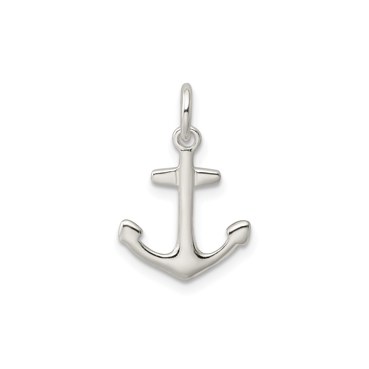 Sterling Silver Anchor Pendant Charm, Nautical Maritime Theme, Symbol of Faith for Women or Unisex Wear
