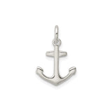 Sterling Silver Anchor Pendant Charm, Nautical Maritime Theme, Symbol of Faith for Women or Unisex Wear