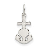 Hope, Faith, and Charity 15x7mm Charm Pendant in Real 925 Sterling Silver