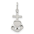 Hope, Faith, and Charity 15x7mm Charm Pendant in Real 925 Sterling Silver