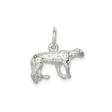 Sterling Silver Cheetah Pendant with Spotted Wild Cat Design, Jungle Safari Theme