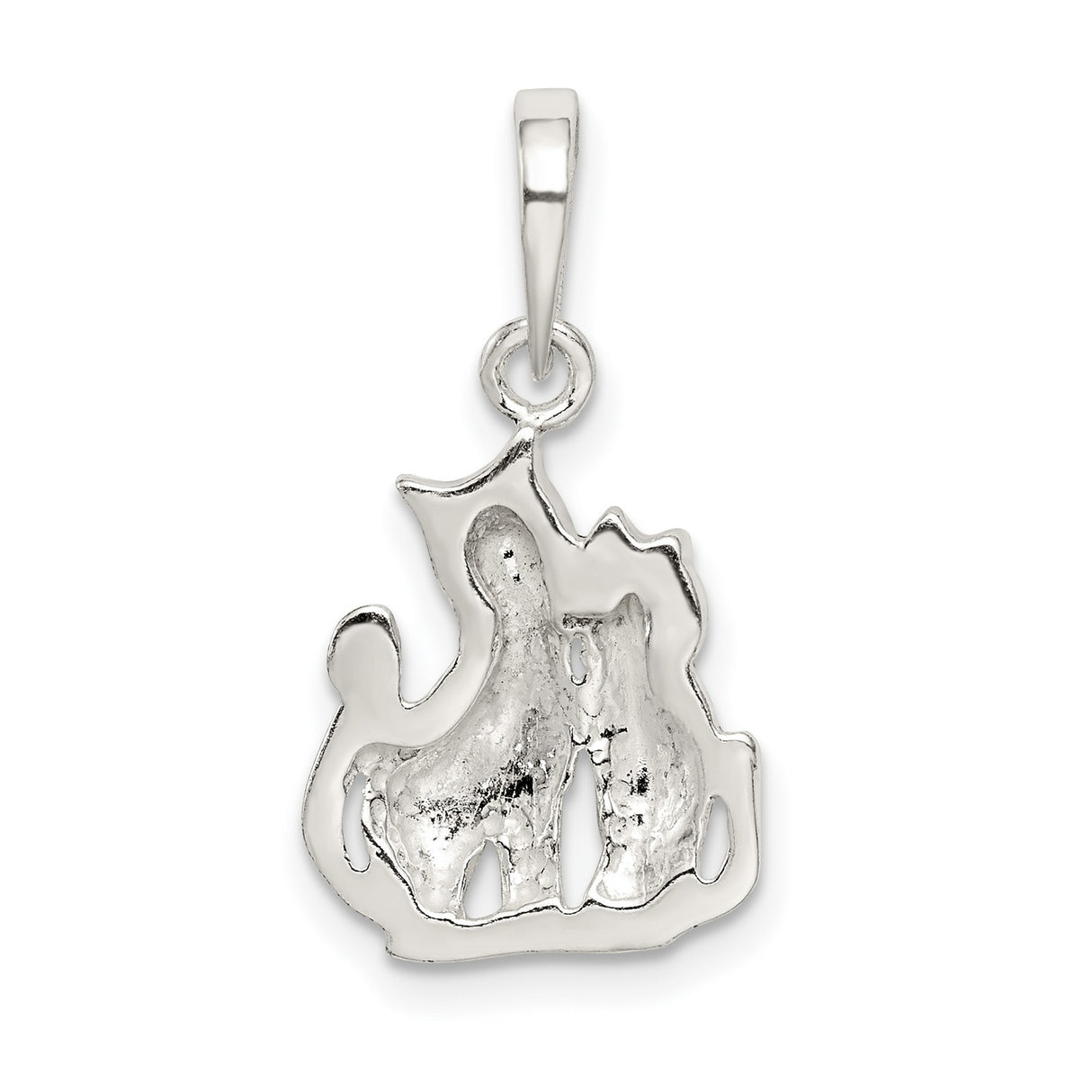 Cats Charm Pendant in Real 925 Sterling Silver