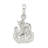 Cats Charm Pendant in Real 925 Sterling Silver