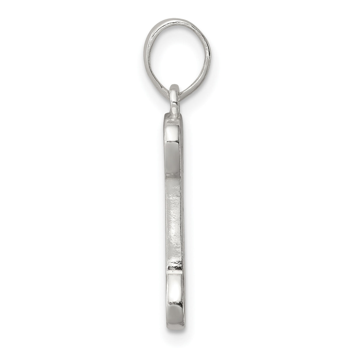 Sterling Silver Dog Bone Pendant with Open Design, Pet Companionship Symbol, Unisex Memorial Charm