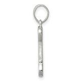 Sterling Silver Dog Bone Pendant with Open Design, Pet Companionship Symbol, Unisex Memorial Charm