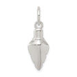 Sterling Silver Arrowhead Pendant, Tribal Warrior Symbol, Boho Talisman Charm