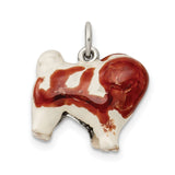 Sterling Silver Cavalier King Charles Spaniel Pendant Charm, Realistic Dog Jewelry