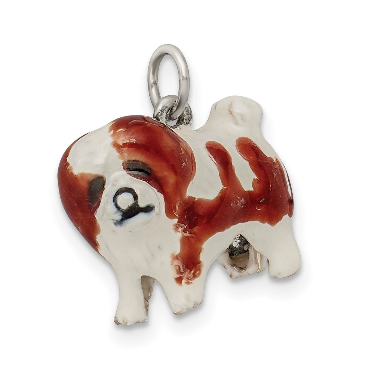Sterling Silver Cavalier King Charles Spaniel Pendant Charm, Realistic Dog Jewelry