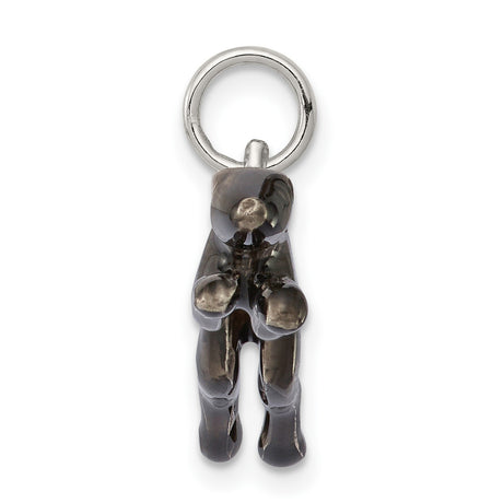 Enameled Greyhound Dog Charm Pendant in Real 925 Sterling Silver