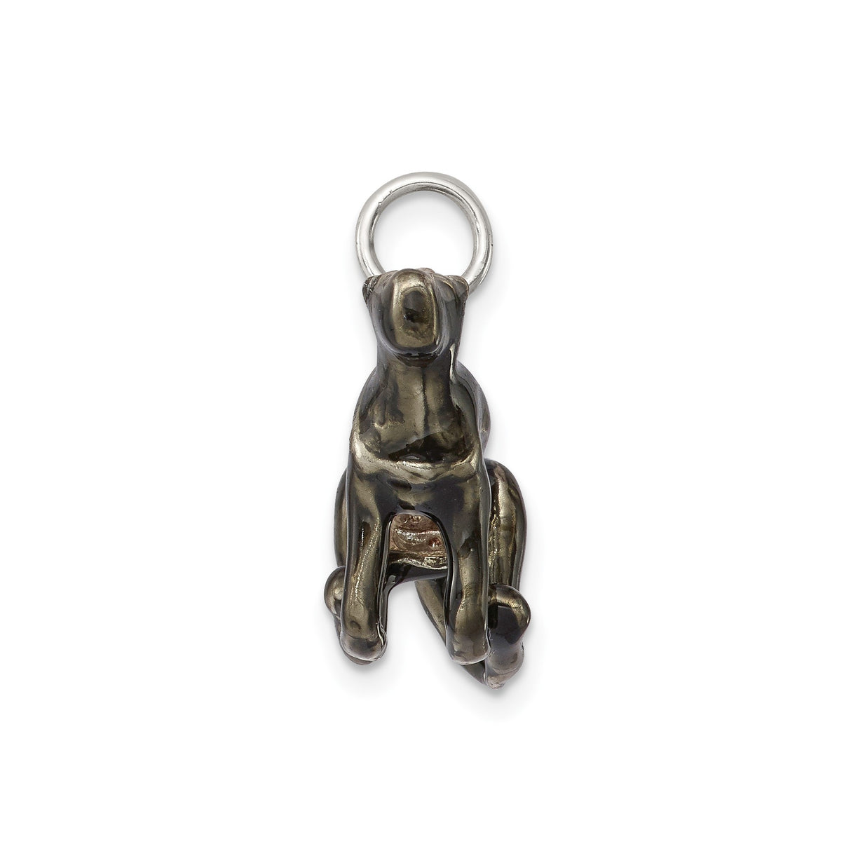 Sterling Silver Panther Pendant, Sculpted Jungle Cat Animal Totem for Women and Men