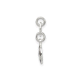 Sterling Silver Soccer Ball Pendant with Black and White Enamel Detailing, Unisex Sports Charm