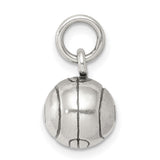 3-D Tennis Ball Charm Pendant in Real 925 Sterling Silver