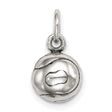 3-D Tennis Ball Charm Pendant in Real 925 Sterling Silver