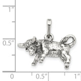 Taurus The Bull Zodiac Symbol Charm Pendant in Real 925 Sterling Silver