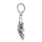 Cancer Crab Zodiac Symbol Charm Pendant in Real 925 Sterling Silver
