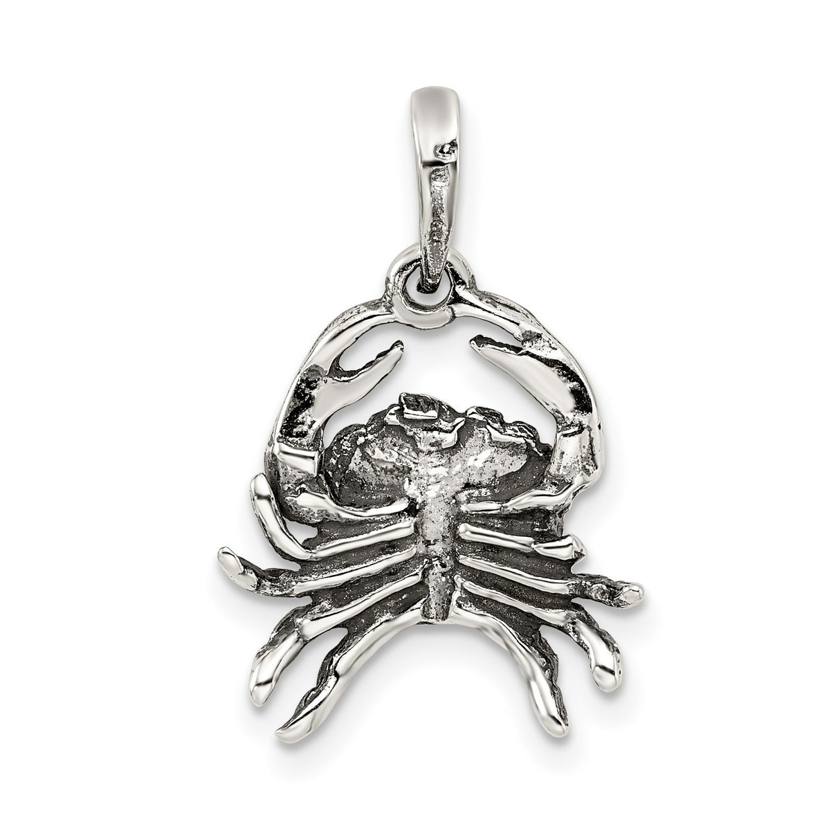 Cancer Crab Zodiac Symbol Charm Pendant in Real 925 Sterling Silver