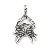 Cancer Crab Zodiac Symbol Charm Pendant in Real 925 Sterling Silver