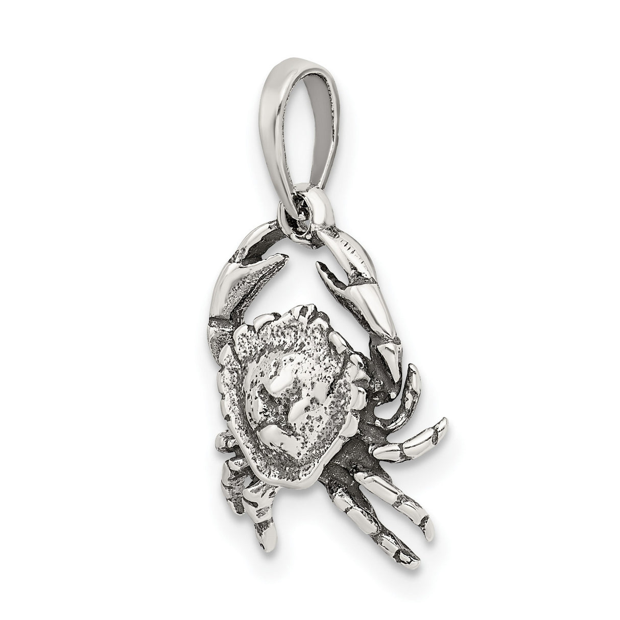 Cancer Crab Zodiac Symbol Charm Pendant in Real 925 Sterling Silver