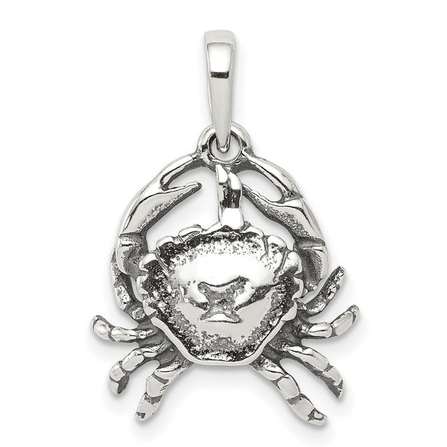 Cancer Crab Zodiac Symbol Charm Pendant in Real 925 Sterling Silver