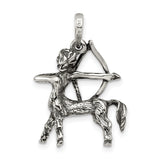 Sagittarius Centaur Archer Zodiac Sign Charm Pendant in Real 925 Sterling Silver