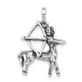 Sagittarius Centaur Archer Zodiac Sign Charm Pendant in Real 925 Sterling Silver