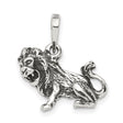 Leo Lion Zodiac Charm Pendant in Real 925 Sterling Silver