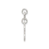 Sterling Silver Initial B Pendant, Cursive Script Letter Charm for Necklace or Bracelet