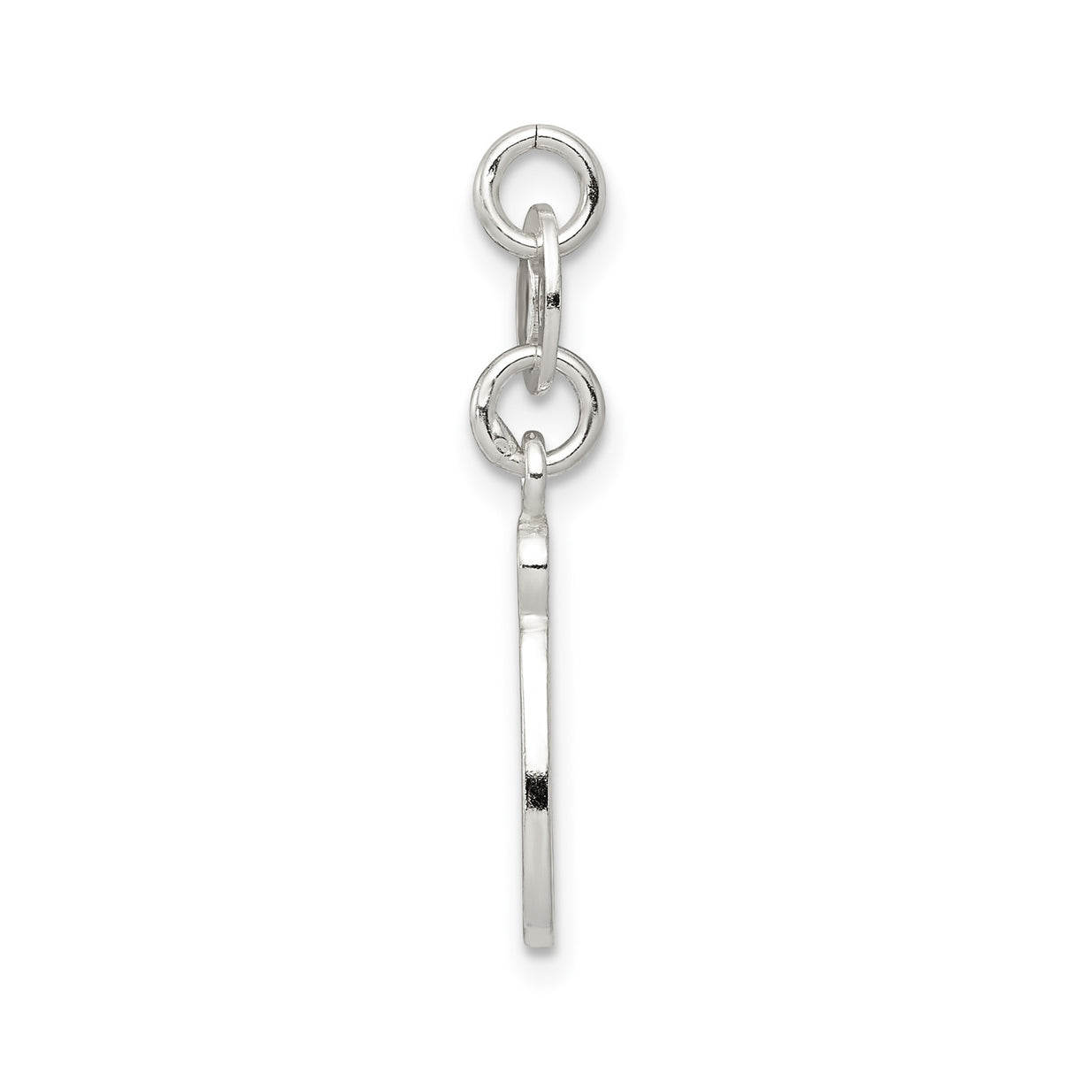 Sterling Silver Madonna Pendant, Minimalist Virgin Mary Religious Charm for Women
