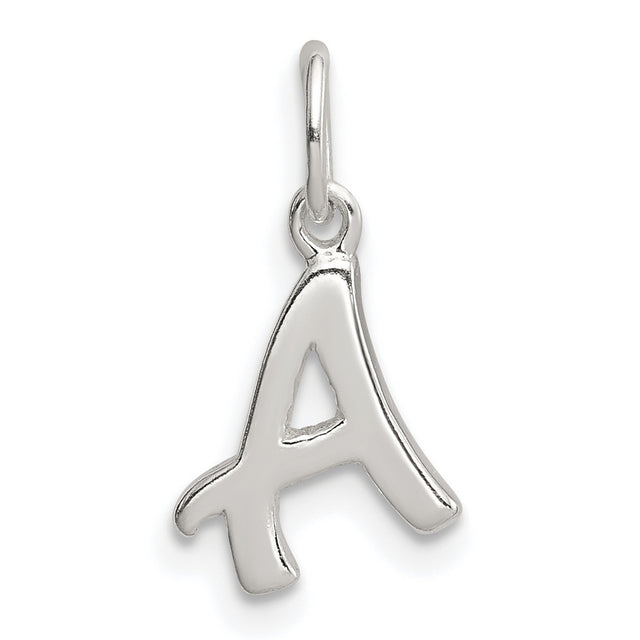 Initial A Charm Pendant in Real 925 Sterling Silver