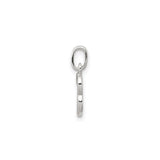 Sterling Silver Initial B Pendant, Script Letter Charm in Monogram Style for Women