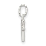 Initial F Charm Pendant in Real 925 Sterling Silver