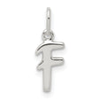 Initial F Charm Pendant in Real 925 Sterling Silver