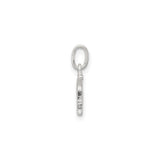 Sterling Silver Lowercase G Pendant, Minimalist Alphabet Charm Necklace