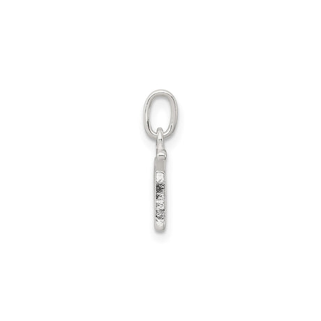 Sterling Silver Lowercase G Pendant, Minimalist Alphabet Charm Necklace