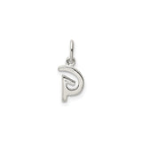 Sterling Silver Lowercase G Pendant, Minimalist Alphabet Charm Necklace