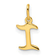 Polished Letter I Initial Charm Pendant in Real 925 Sterling SIlver