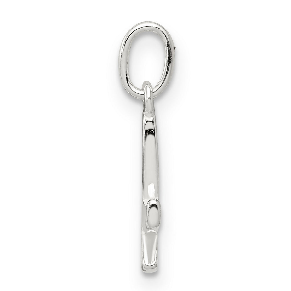 Initial K Charm Pendant in Real 925 Sterling Silver