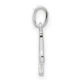 Initial K Charm Pendant in Real 925 Sterling Silver