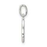 Initial M Charm Pendant in Real 925 Sterling Silver